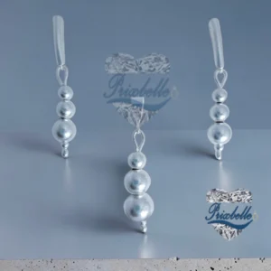 conjunto de plata en forma de bolitas